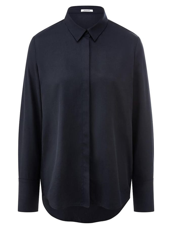 Blouse Van Peter Hahn blauw