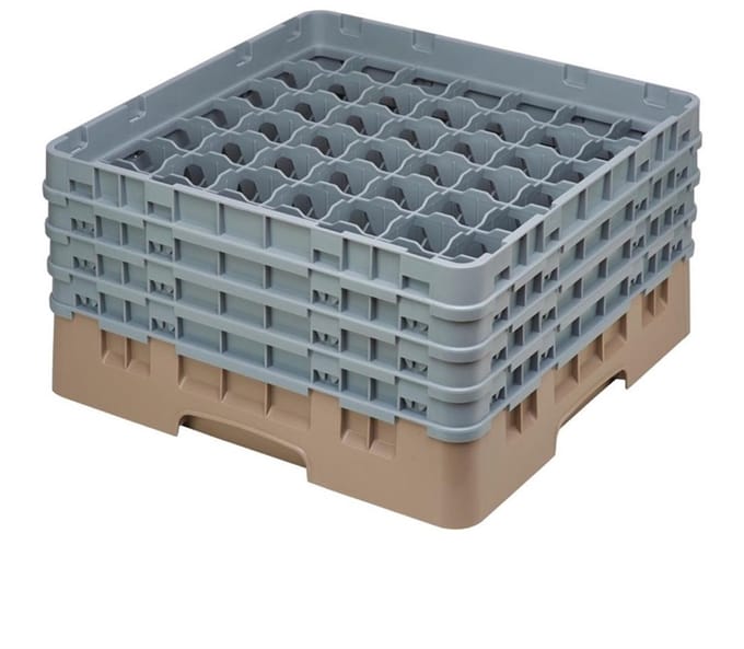 Cambro Camrack vaatwaskorf met 49 compartimenten max. glashoogte 21.5cm
