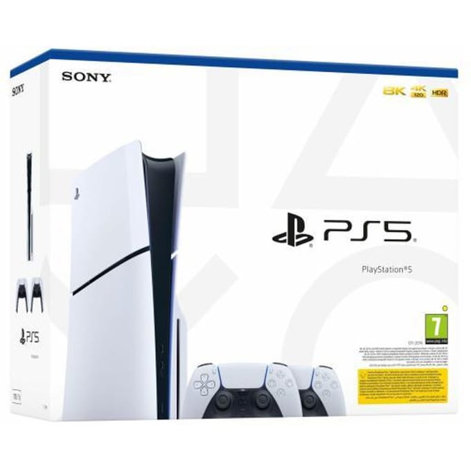 PlayStation 5 Disc Edition - Slim - Bundel met 2 Dualsense Draadloze Controllers
