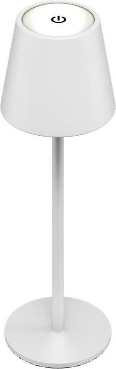 Draadloze LED Tafel lamp - USB-C oplaadbaar - Warm wit en dimbaar - 180 lm - Wit