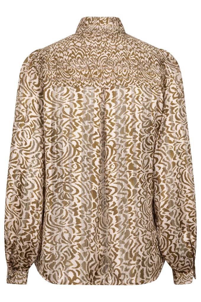 EsQualo Blouse Bow Dimension Print Print Größe: 34 | Blusen Outlet | Damen