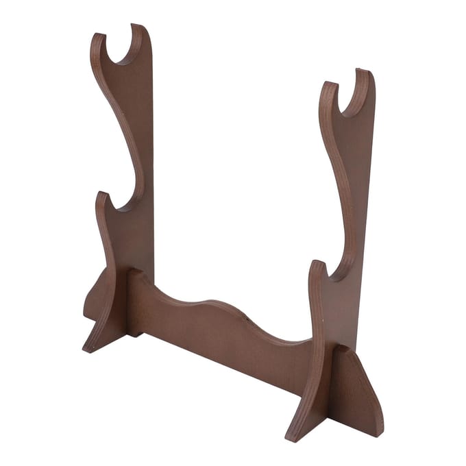 Support de bureau pour flûte Porte-présentoir Panneau stratifié 2 couches Rack de rangement pour flûte de bambou brown