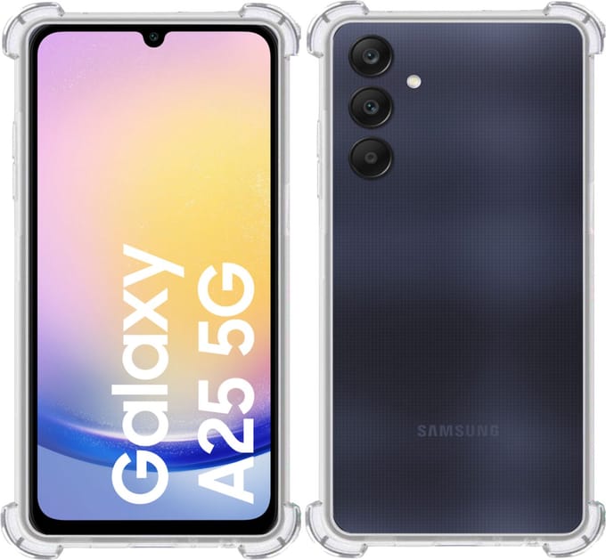 Hoesje geschikt voor Samsung Galaxy A25 – Extreme Shock Case – Cover Transparant