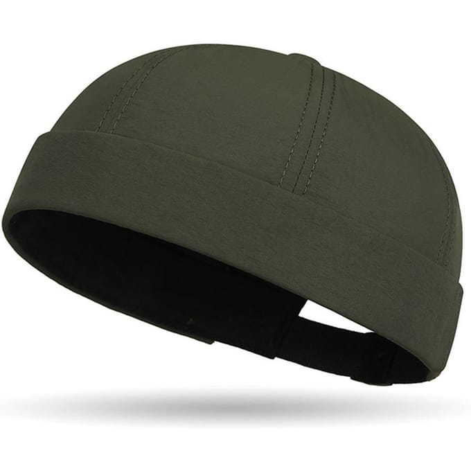 Mode Effen Kleur Mutsjes Skullcap Docker Cap Zeemansmuts Mannen Vrouwen Bucket Hat Randloze Muts Verstelbare Papa Hoed black