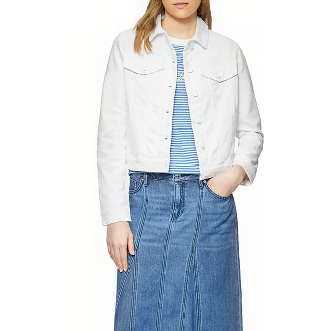 s.Oliver  Jacket Indoor White Denim Taglia: 46 | Giacche di jeans Outlet | Donna | Blu