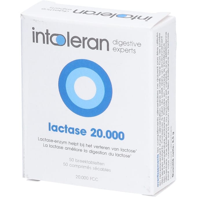 Intoleran Lactase 20 000 50 Tabletten