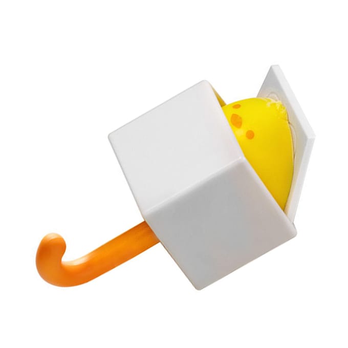 Muurhaak Schattig Creatief ABS 3.3lb Draagvermogen Multifunctionele Zelfklevende Haak voor Jas Sleutel Klein