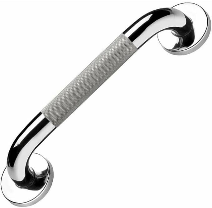 12 inch/3 cm badgreep - met antislipgreep - stevige roestvrijstalen doucheveiligheidsgreep