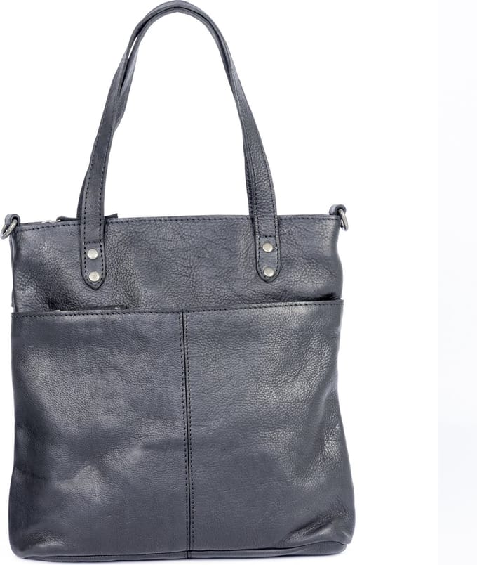 DSTRCT Medium Shopper Dames - Schoudertas - Leer - Preston Park - Zwart