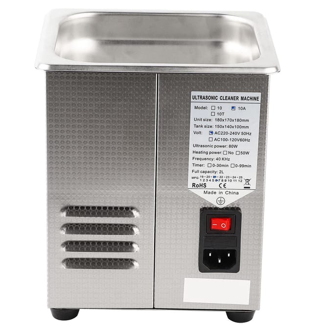 MH?010S 2L RVS Digitale Ultrasone Reiniger Ultra Sonisch Bad Verwarmer Timer gray