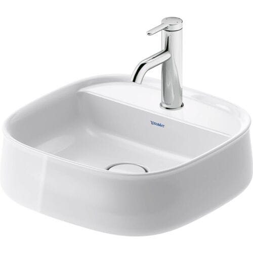 Duravit Zencha countertop sink 42 x 42 cm, with tap hole bench 2374420071