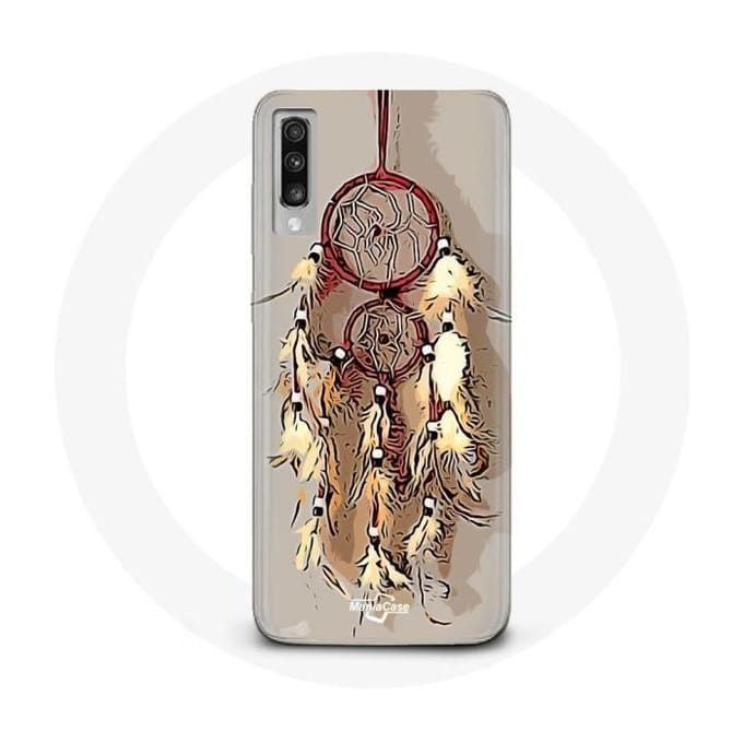 Coque - Samsung - Galaxy A70 - Attrape Rêve - Marron - Souple marron