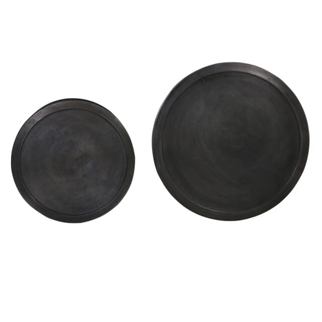 Light & Living - Bijzettafel TALCA - Ø40x60cm - Zwart - Set van 2