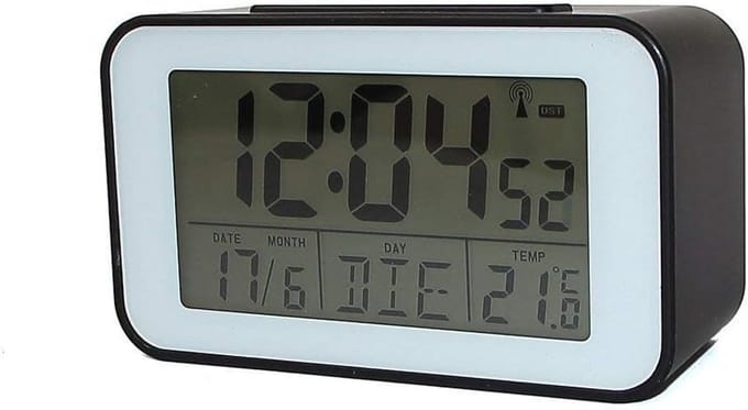 Digitale Tafelklok met Thermometer en Radio-Weergave