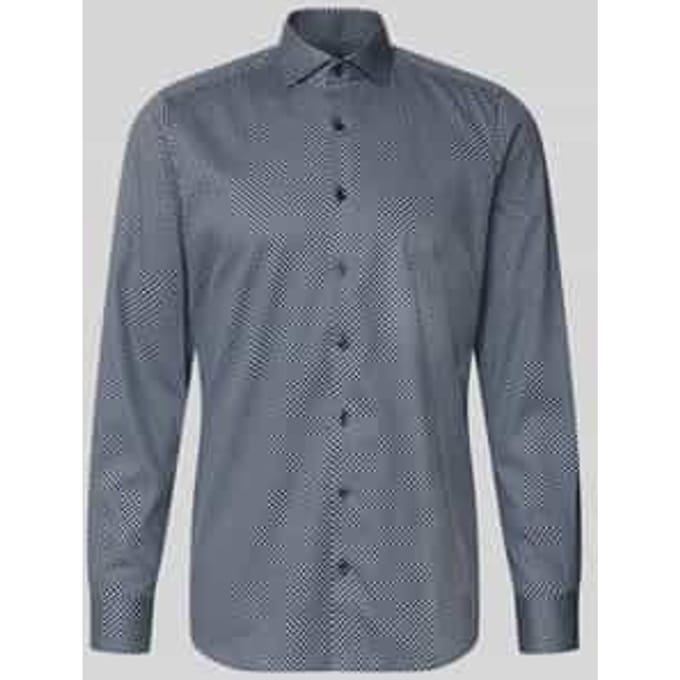 OLYMP Level Five Overhemd, Body Fit, Royal Kent, Marineblauw