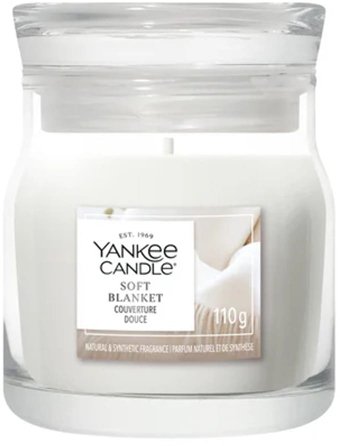 Yankee Candle - Soft Blanket Small Jar Geurkaars - tot 30 branduren