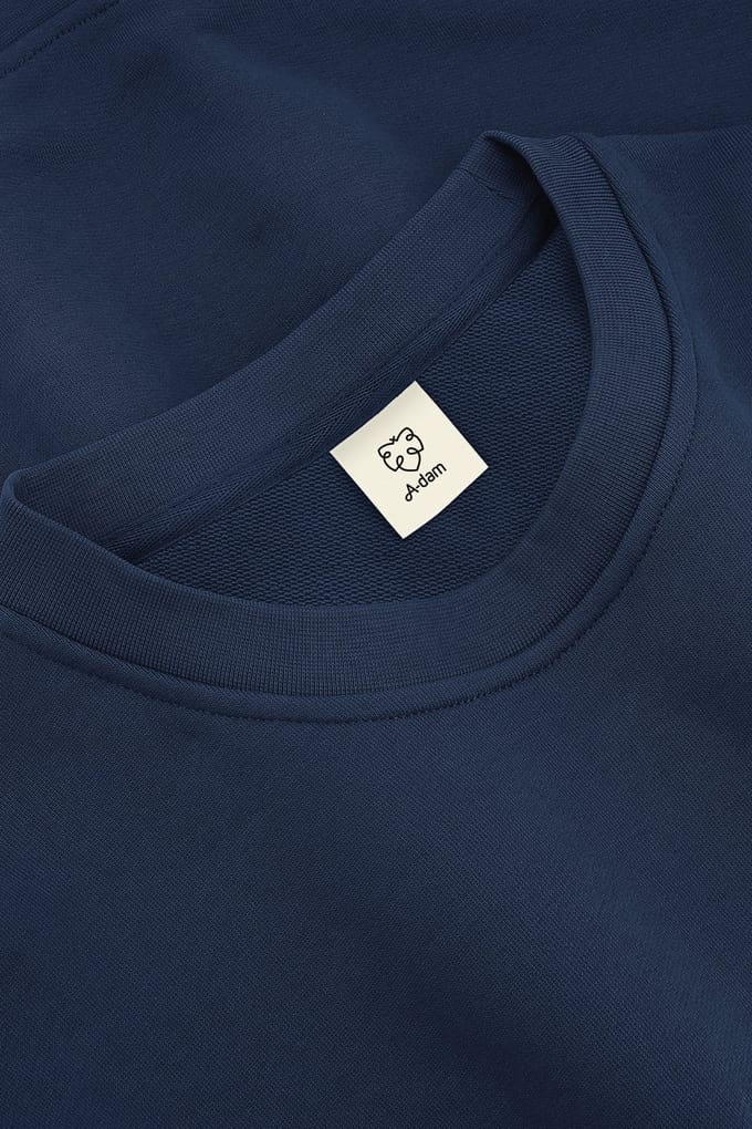 A-DAM Sweatshirt Navy Catface Black Iris Taglia: M | Maglioni a maglia Outlet | Uomo | Blu