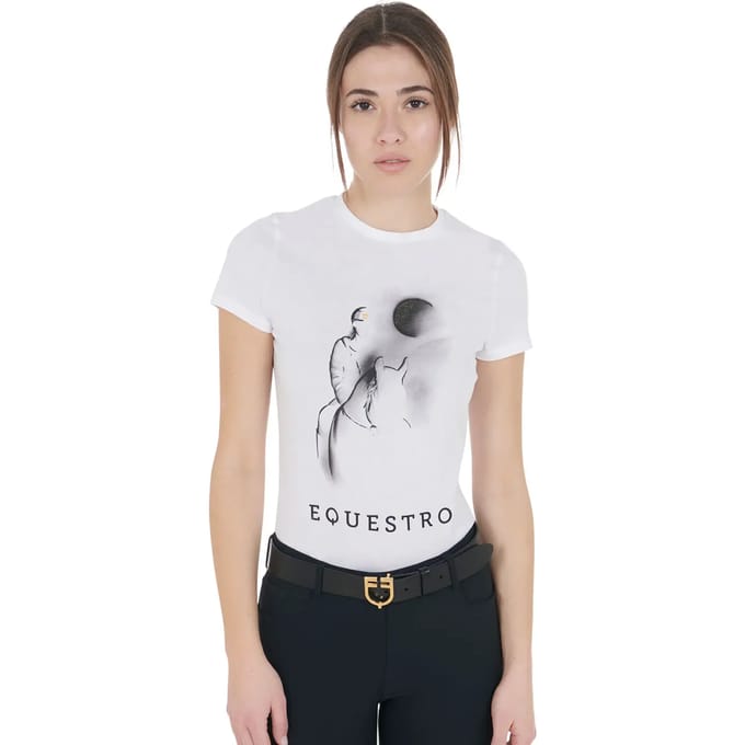 Katoenen T-shirt voor dames Equestro