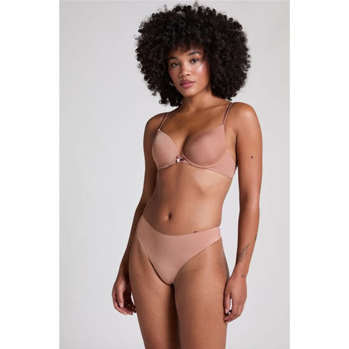 Hunkemöller Dames Lingerie Invisible string basic - Bruin - maat L