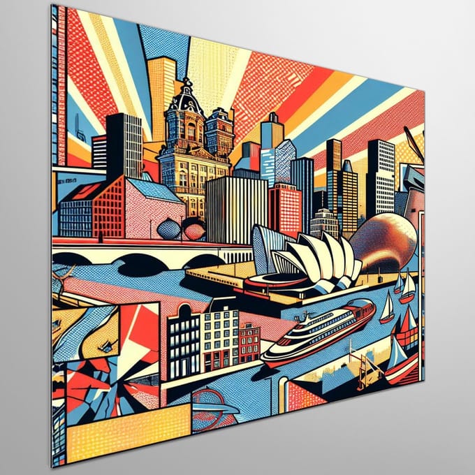 Kunstprint | Wanddecoratie | Dibond | 20 × 20 cm