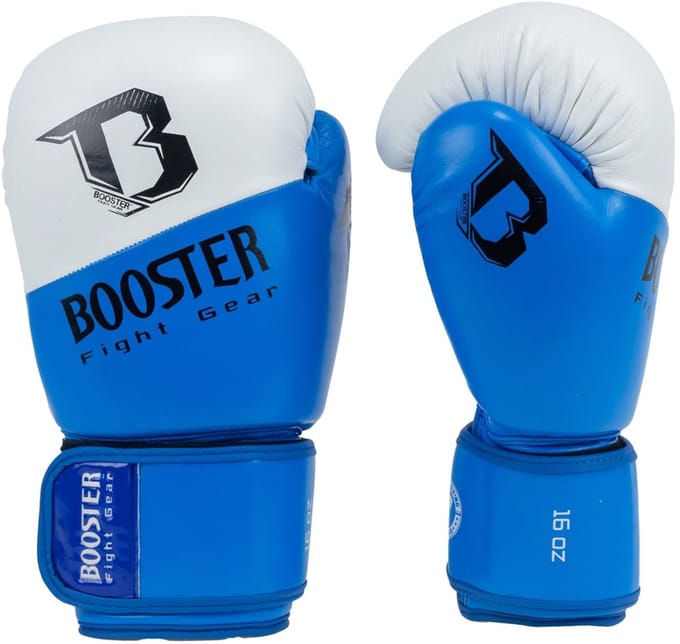 Booster Bokshandschoenen - Thunder Series 2 - Blauw / Wit 14 oz