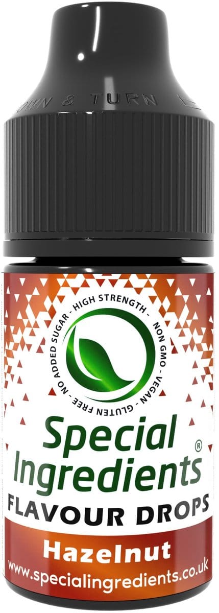 Hazelnoot Smaak Druppels - 30 ml - Smaakdruppels - Flavour Drops - Moderne Gastronomie - Moleculair Koken - Hersluitbare Pot - Recycled Plastic