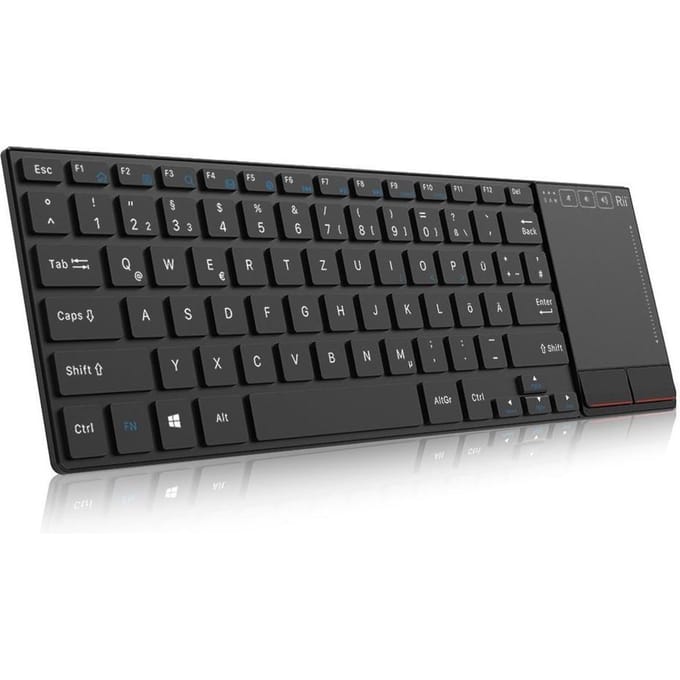 Rii mini K22 comfortabel slim-size keyboard met functietoetsen en touchpad