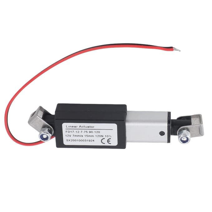 12V Elektrische Lineaire Actuator 15mm Slag 120N Zware Uitvoering Mini Elektrische Lineaire Actuatormotor voor