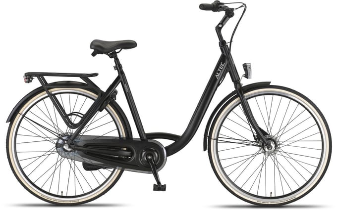Altec Damesfiets Walesa 28 Inch 55 cm Dames 3V Rollerbrake Matzwart