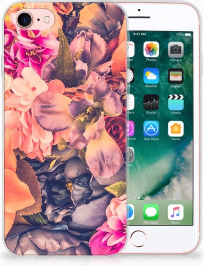 iPhone SE 2022 | SE 2020 | 8 | 7 TPU Case Bosje Bloemen