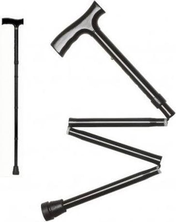 Thuasne Opvouwbare Wandelstok - One size - Universeel - Zwart