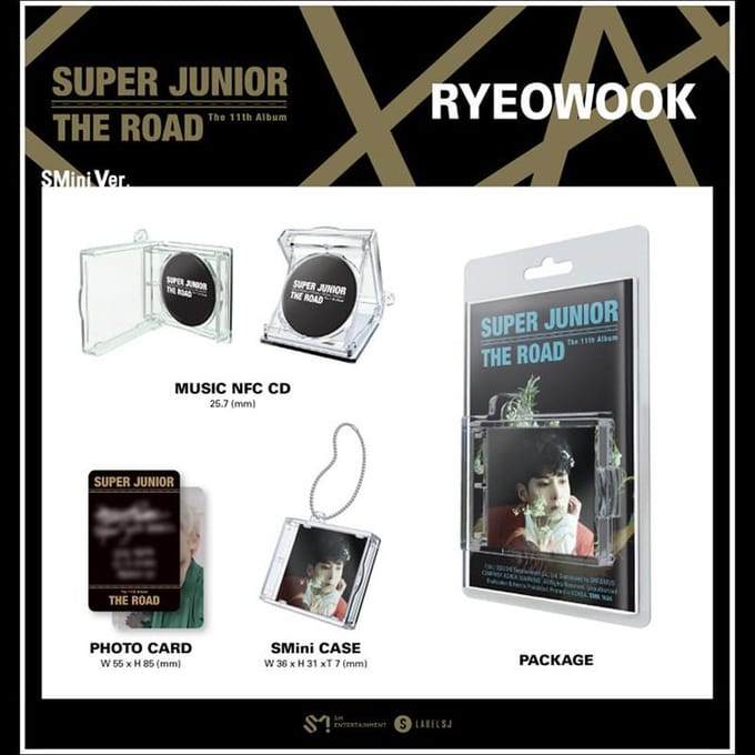 SUPER JUNIOR LA ROUTE Smini Ver. Album RANDOM 1EA gray