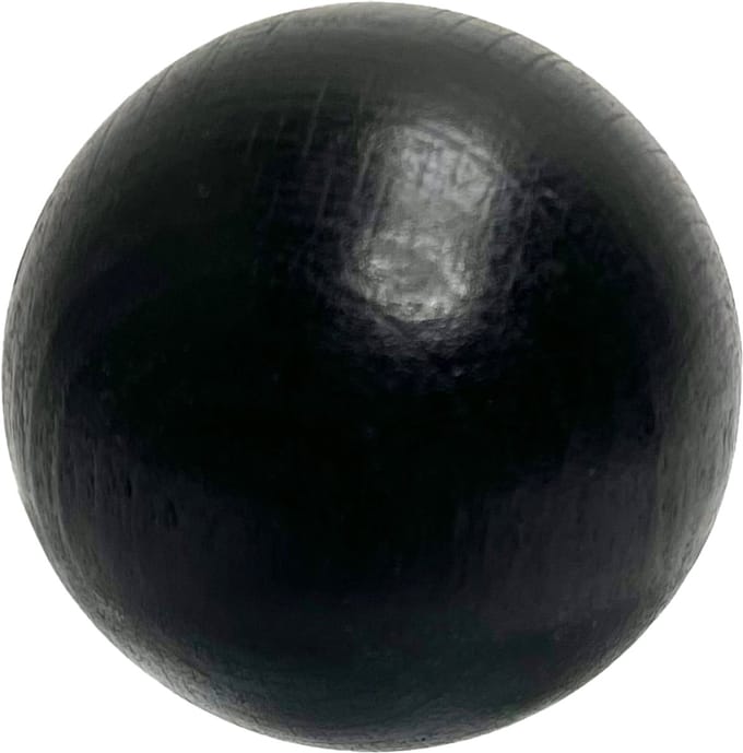 Boulemaus Jeu de Boules - Pétanque buts van beukenhout - Zwart - 30mm