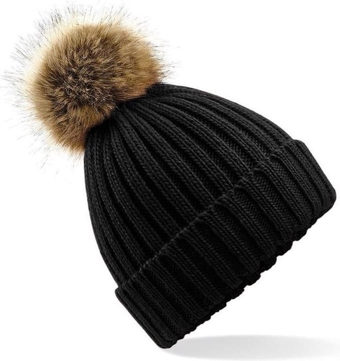 Jumada's Muts - Zwart - Met pompon - Dames - Winter - Muts - One size