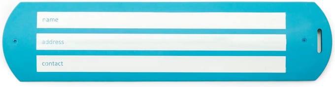 Kikkerland Slap Luggage Tag - Blue