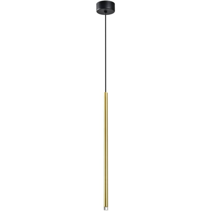 Viokef LED hanglamp Zenia, goudkleurig, 1-lamp