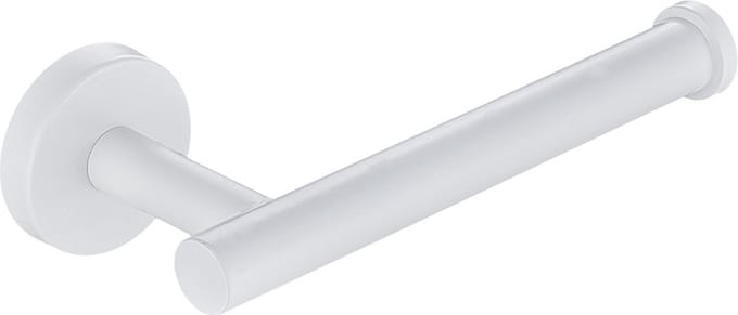Wc-rolhouder mat wit rond zonder klep