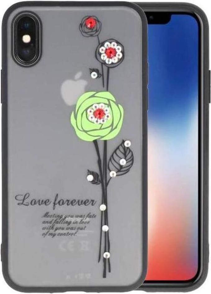 Love forever hoesjes cases Geschikt voor iPhone X groen