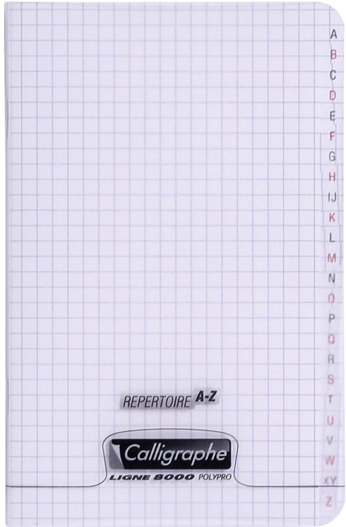 Kalligrafie repertorium 8000 POLYPRO, 110 x 170 mm, transparant