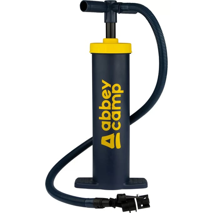 Abbey Camp Handpomp Double Action - Pomp met dubbele werking - 2 x 2.0 L - Marine/Geel