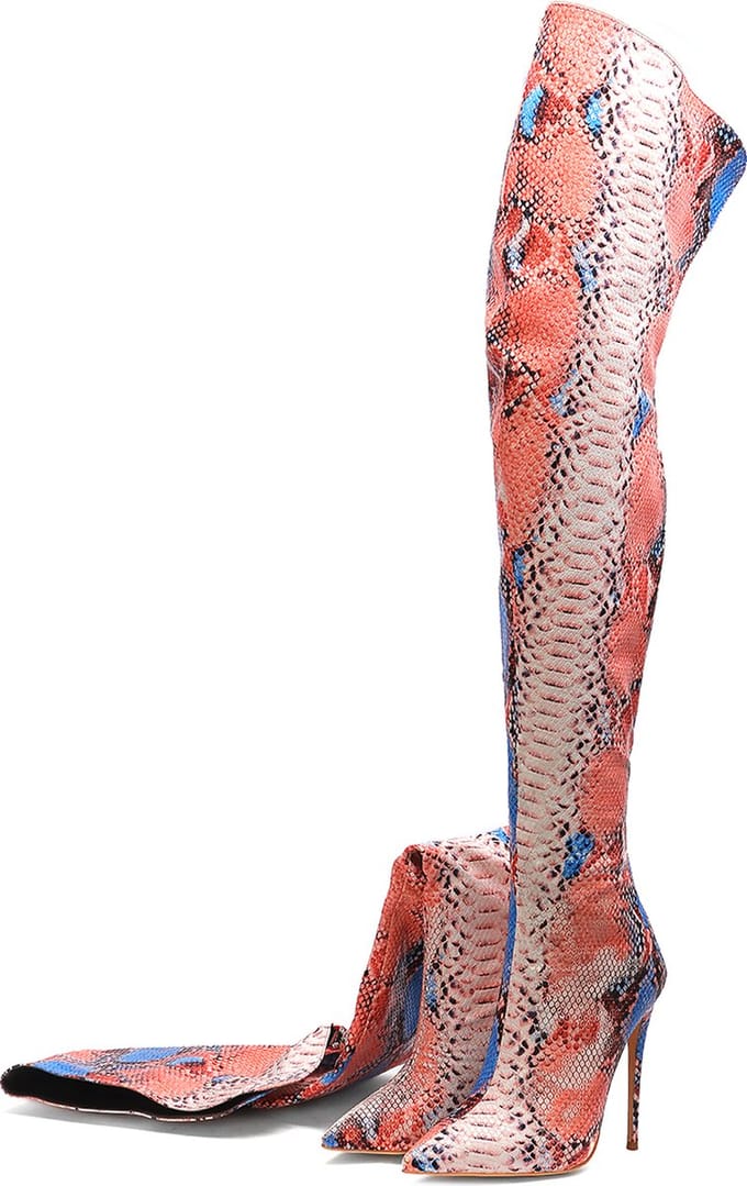 laarzen "snake" print  grote maat (45)