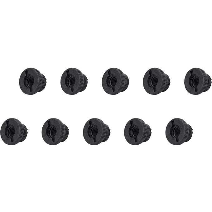 10 STUKS Plastic Schokbestendig 5/8 Mannelijk naar 3/8 Vrouwelijke Schroefdraad Adapter voor Microfoonstandaard black