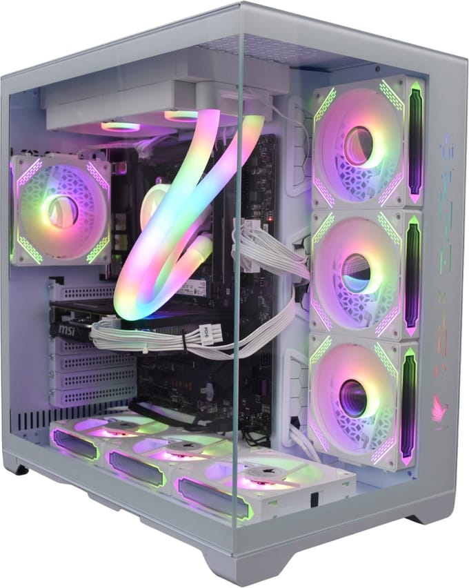 Invincible X White Edition Level 5 / Core I7 14Th gen / 1TB SSD NVMe / RTX5070 TI OC 16GB / 32GB RAM