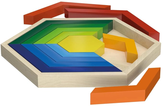 Playtive Regenboog Legspel - 14-delig - van hout