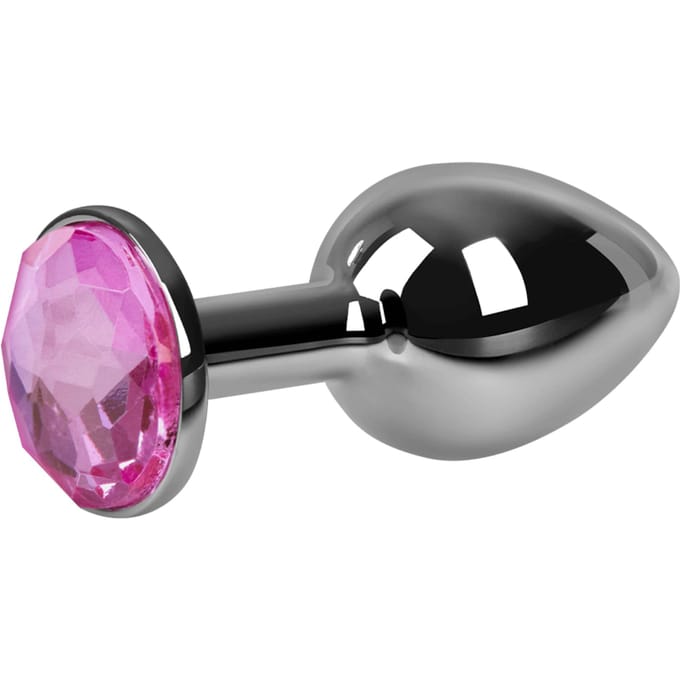 Rimba - Sofia - Metalen Buttplug Met Kristal - Roze