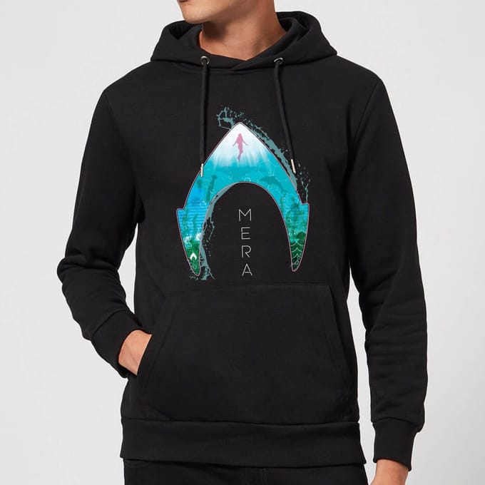 Aquaman Mera Logo hoodie - Zwart - M