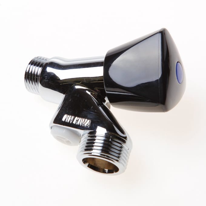 Wasmachinekraan beluchter chroom 1/2-3/4"