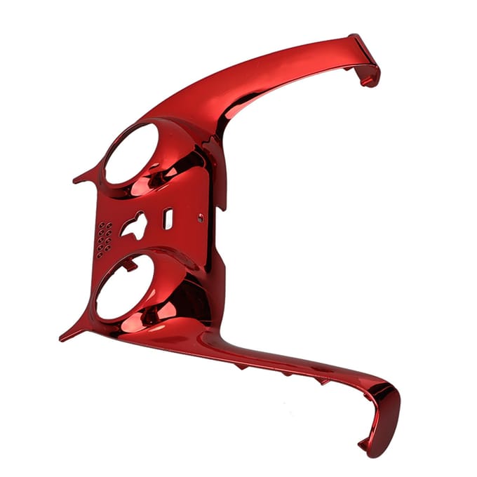 Voor PS5 Controller Faceplate DIY Vervangingsclip Shell Decoratie Accessoires met Joystick Covers Rood rood