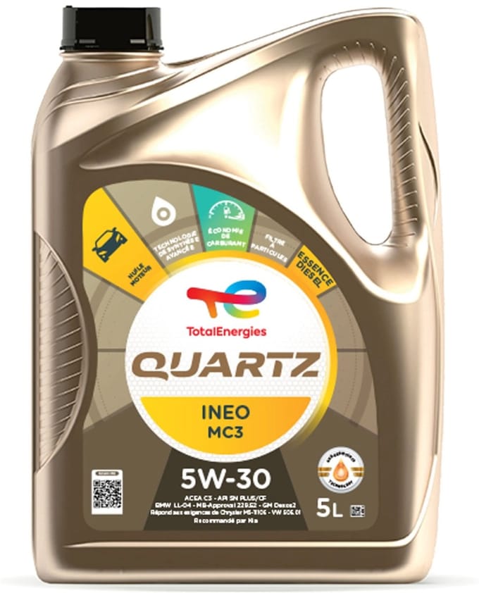 Total Quartz Ineo MC3 5w30 motorolie 5 liter
