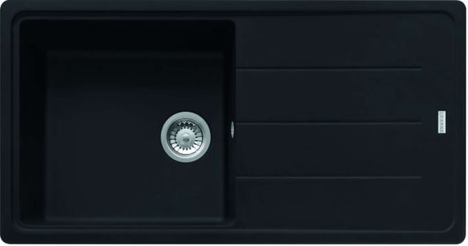 Franke Basis - Fragraniet spoelbak BFG 611, 97x50 cm, mat zwart 114.0661.511